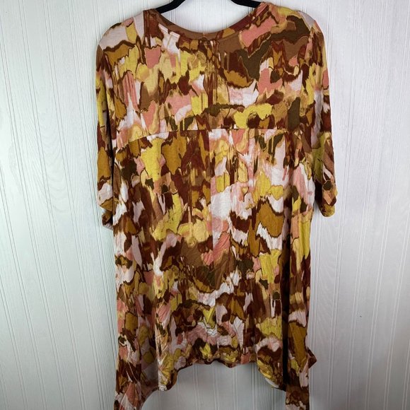 LOGO by Lori Goldstein tunic top size 2XL Yellow gold - Picture 2 of 6